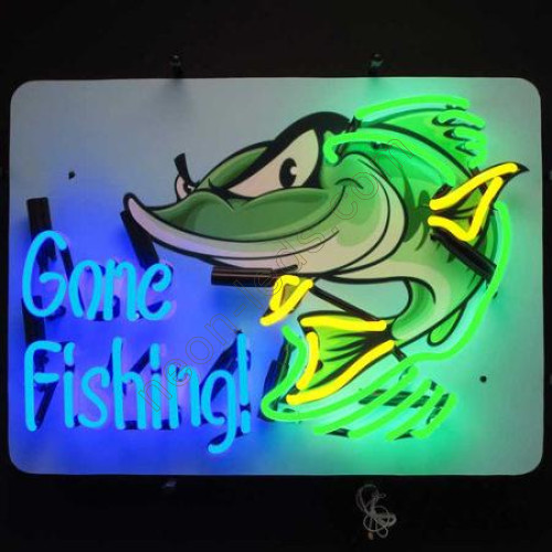 Gone Fishing Neon Sign WL-GOF1521 Gone Fishing Neon Sign WL-GOF1521