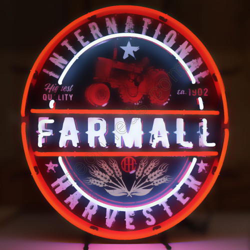 HARVESTER FARMALL TRACTOR 1902 NEON SIGN WL-AUN124 HARVESTER FARMALL TRACTOR 1902 NEON SIGN WL-AUN124