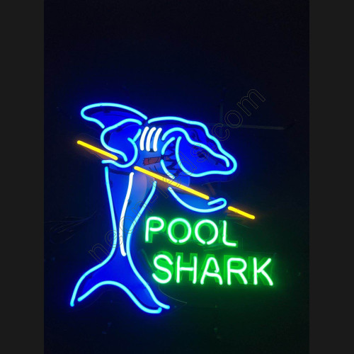 Pool Shark neon sign WL-NS874 Pool Shark neon sign WL-NS874
