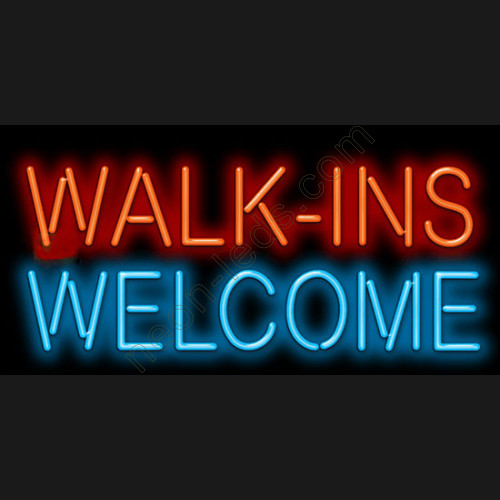 Walk Ins Welcome Barber Neon Sign WL-BAB221