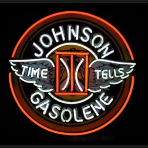 Johnson Gasoline Neon Sign WL-NCC027-J01 Johnson Gasoline Neon Sign WL-NCC027-J01