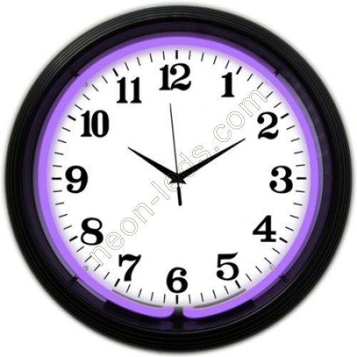 Purple color neon clock WL-NCS033 Purple color neon clock WL-NCS033