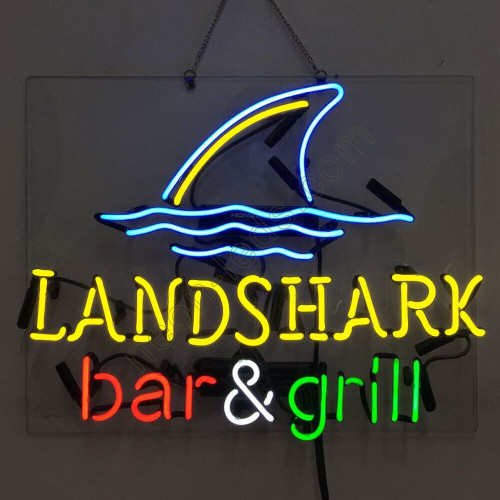 Landshark Bar And Grill Neon Sign WL-NS837 Landshark Bar And Grill Neon Sign WL-NS837