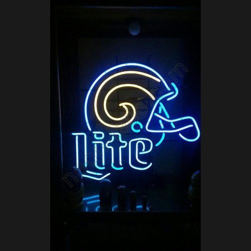 Los Angeles Rams Lite neon beer sign WL-NS838 Los Angeles Rams Lite neon beer sign WL-NS838