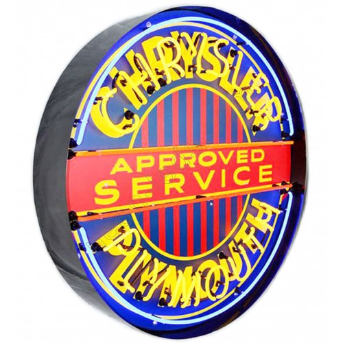 CHRYSLER/PLYMOUTH NEON SIGN in steel can WL-SC015 CHRYSLER/PLYMOUTH NEON SIGN in steel can WL-SC015