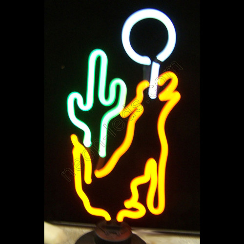 COYOTE MOON CACTUS NEON SCULPTURE WL-TN012