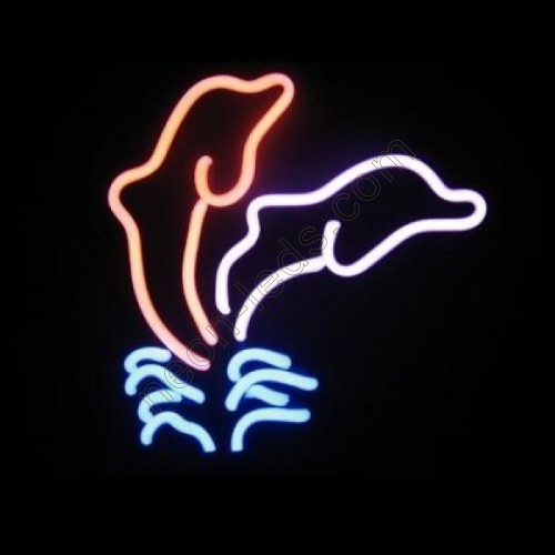 Double dolphin neon sculpture WL-TN068 Double dolphin neon sculpture WL-TN068