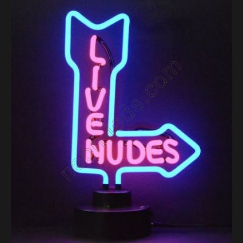 Live Nudes Table Neon Sign WL-TN007 Live Nudes Table Neon Sign WL-TN007