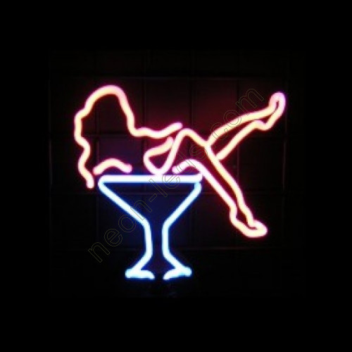 Martini girl neon sculpture WL-TN076 Martini girl neon sculpture WL-TN076