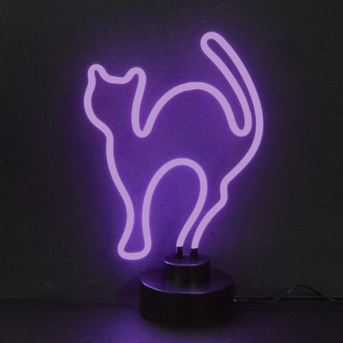 Purple Cat Neon Sculpture WL-TN022