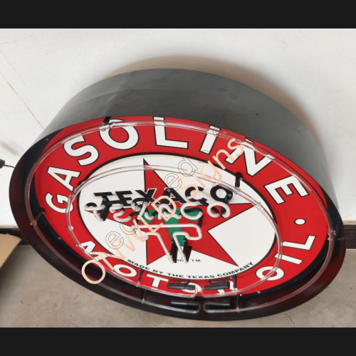 Gasoline Texaco Motor Oil Neon Sign in a steel can WL-AUN28-1 Gasoline Texaco Motor Oil Neon Sign in a steel can WL-AUN28-1